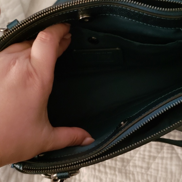 Coach Bags Coach Metallic Blue Purse Poshmark